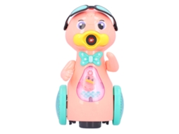 Máquina De Bolhas Elétrica Para Crianças Com Luz E Rodas Automáticas Forma De Pato Cartoon