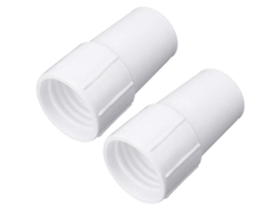 2 Mangueiras De 1,5 Polegadas Para Mangueira De Piscina, Conectores Rosca De Substituição Para Limpeza Por Aspiração, Plástico Branco