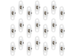 Conjunto De 20 Polias Pequenas Nylon E Pp Para Portas Correr, Ideais J