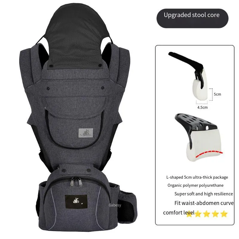 Colete E Cinturão Para Bebê 23*53cm (cinza Escuro Com Forro Em Espuma 5cm L)