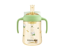 Flip-top Baby Bottle With Integrated Lid And Direct Drinking Cup For Babies Over 6 Months Old With Strawverde Com Bico, 300ml