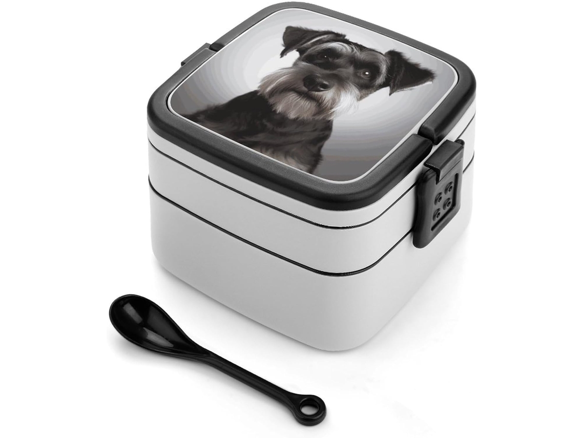 Marmita Bento Lancheira De Camada Dupla Com Colher E Alça, À Prova De Vazamentos, Tudo Em Um, Ideal Para Adultos