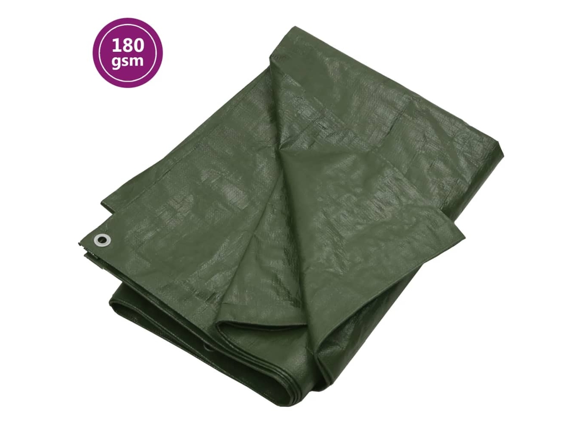 Vidaxl Lona 180 G/m² 3x5 M Pead Verde