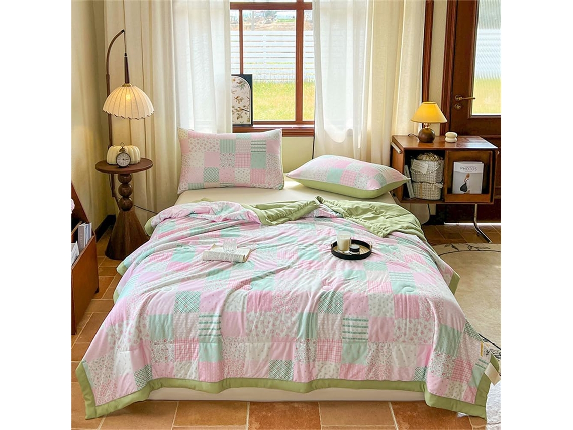 Colcha Acolchoada Fansu Capa de Cama Manta para Ar Condicionado Edredom Microfibra Conjunto Sofá Cobertor Toda