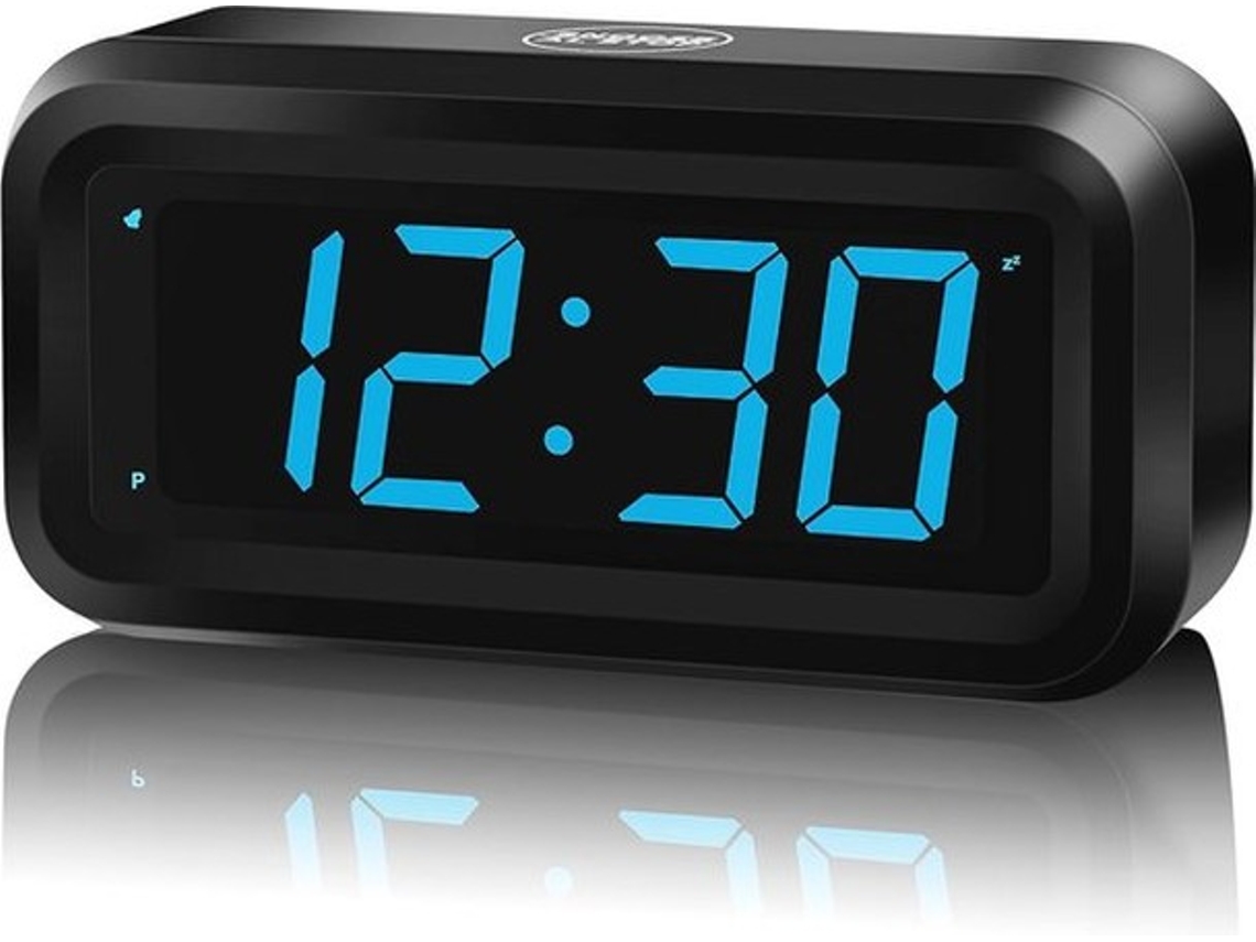 Relógio Digital Com Alimentação Sem Fio - 1,2 Polegadas De Display Led, Iluminação Ajustável, Função De Repique, Ideal Para Viagens E Casa