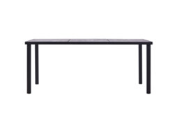 Mesa de Jantar 200x100x75 Cm MDF Preto e Cinzento MAISON EXCLUSIVE