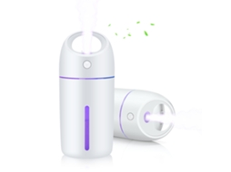 Laxiscreed Umidificador De Ar E Aromaterapia Para Carro, Recarregável Por Usb, Branco