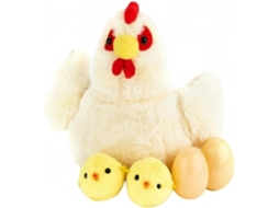 Galinha De Pelúcia Para Meninos E Meninas, Com Zíper Ovos Ou