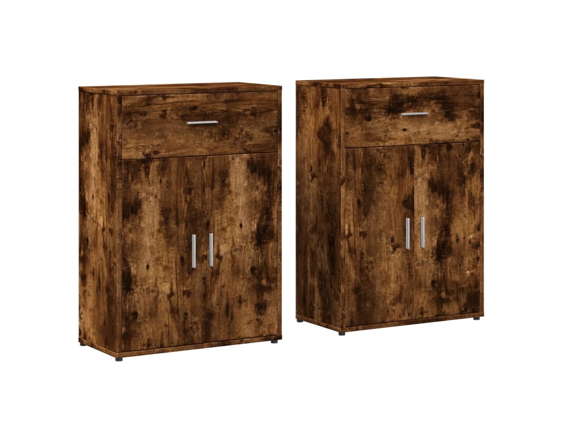Sideboard, Sideboards Vidaxl Marrom Madeira Processada (n/a)