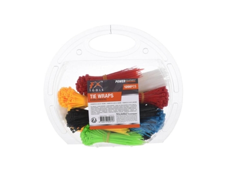 Bridas Multicolor 1200 Piezas Blister Fxtools