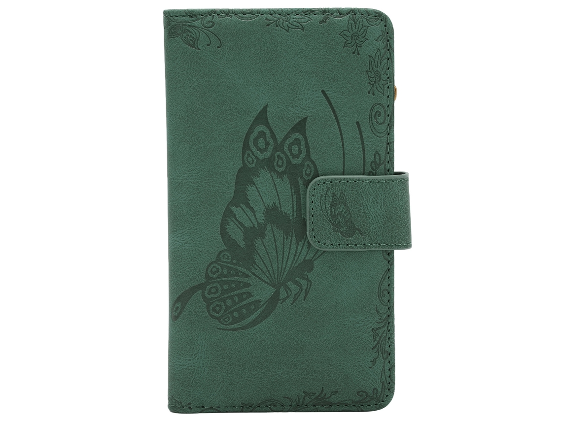 Capa de Couro LAXISCREED para Iphone 12 Pro Verde