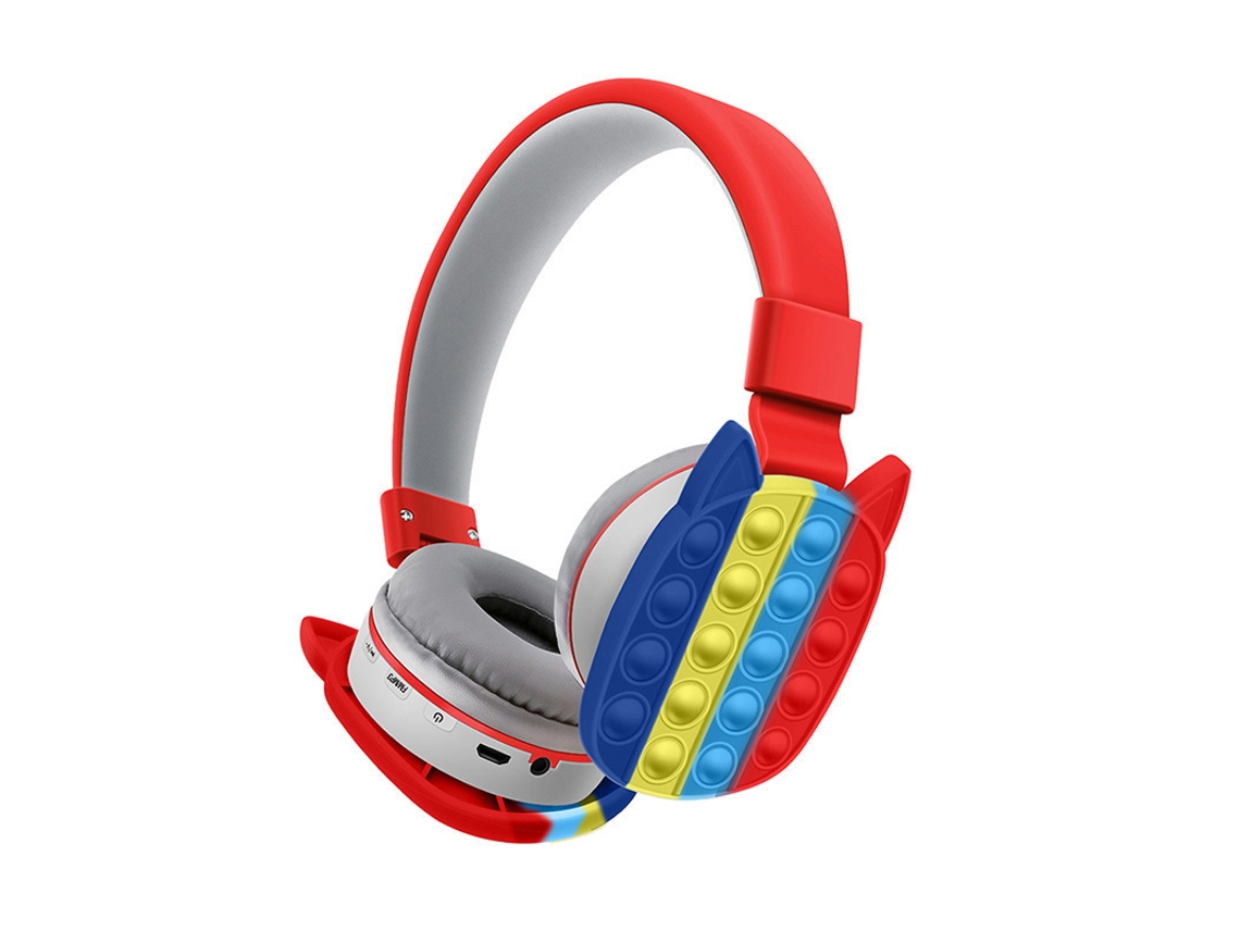 Auscultadores Bluetooth TRUMSEN K33 Over Ear Vermelho