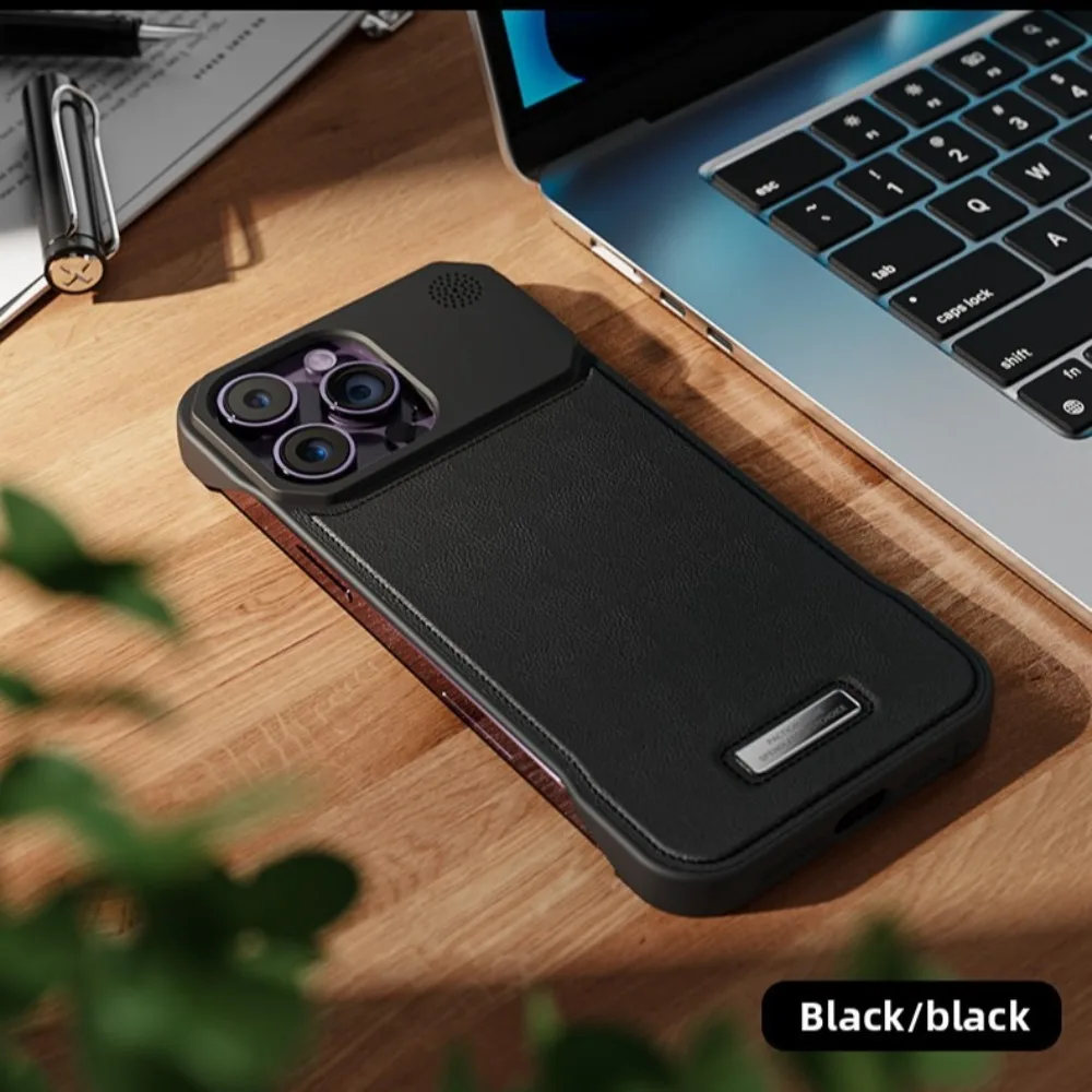 Capa De Celular Em Couro Pu Magnético Para Iphone (iphone 13 Mini, Preta), Compatível Com Carregamento Sem Fio.
