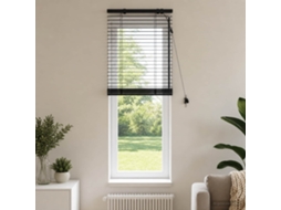 Vidaxl Cortina Veneziana Preto 55 X 130 Cm 35 Mm