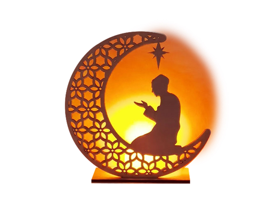 Laxiscreed Aliança Decorativa Eid Mubarak Com Personagem De Oração Para Presente