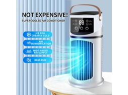 Ventilador Portátil , Possui Funções De Arrefecimento E Ar Condicionado, Um Produto Três Em Um. Branco Hexinyigjly