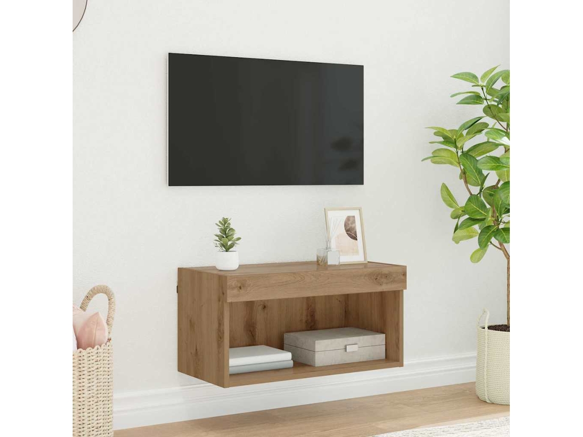 Vidaxl Conjunto de Móvel de Tv Carvalho Artesanal 60 X 30 X 30 Cm