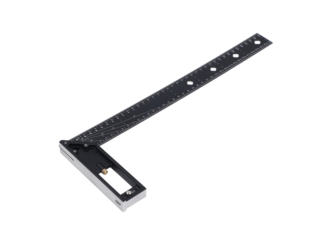 Régua De Medição De Ângulos Múltiplos 40cm 16in 45 90 Graus Para Carpintaria Professional