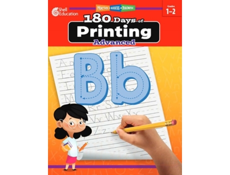 Livro 180 Days Of Printing Advanced De Teacher Created Materials (inglês)