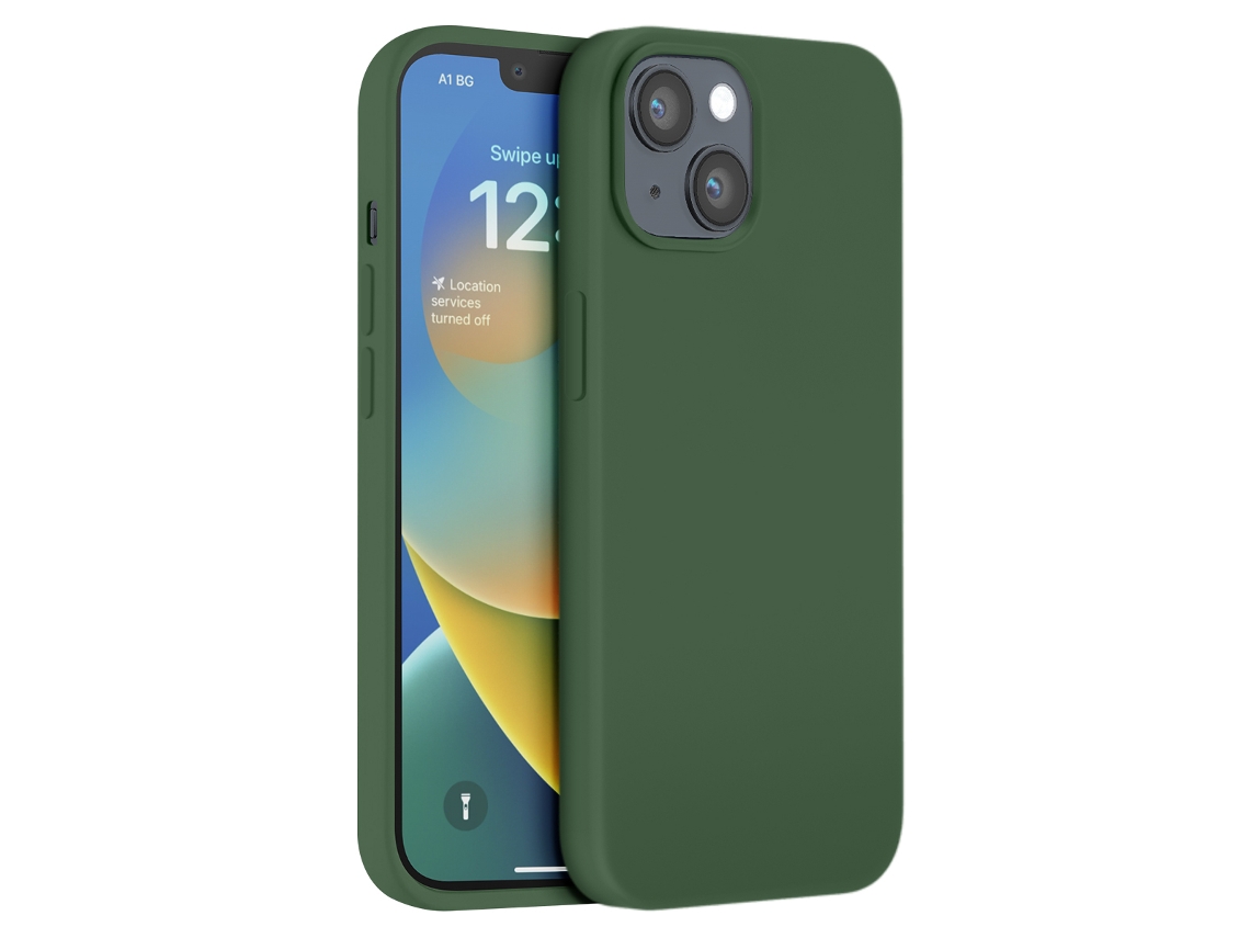 Moxie Capa Para Iphone 14 Color Skin Edition Em Tpu Com Interior Macio Cáqui