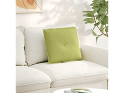 Vidaxl Travesseiro Para Costas Verde Claro 50 X 19 X 45 Cm Tecido