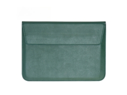 Capa para Portátil HEXINYIGJLY Pu 13.3" com suporte para Macbook Air A3240, M4, A2681, M2, A1466, A1369 Verde Escuro | HEXINYIGJLY