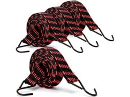 Cordas Elásticas Com Ganchos, 4 Unidades
