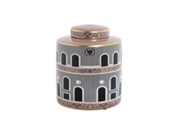 Pote de Porcelana com Portas Multicoloridas, 20x20x25cm ALEXANDRA HOUSE LIVING