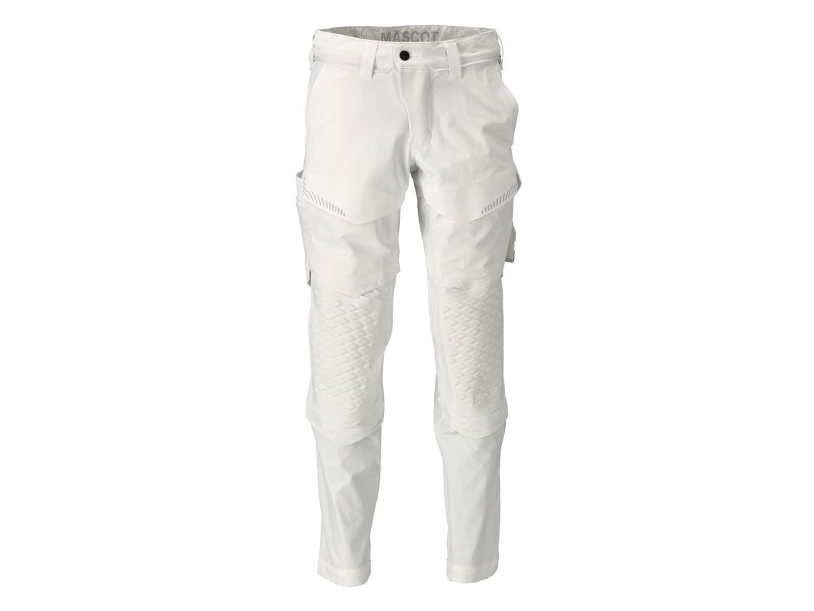 Calças Grandes Com Bolsos Para Joelheiras Customized 22079 Branco 56 / 32 MASCOT