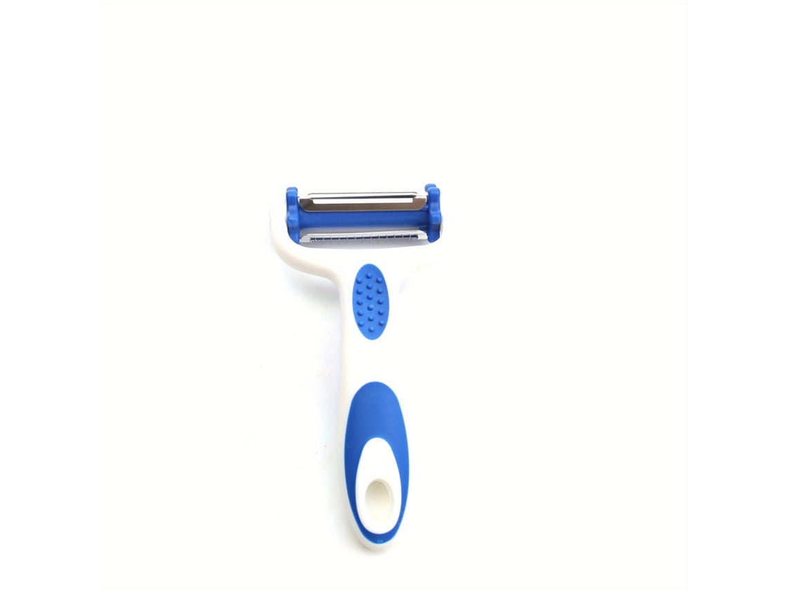 Descascador Rotativo 3 em 1 em Aço Inoxidável , Utensílio de Cozinha Ecológico MDUG (azul e Branco)