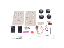 Mali kit de Carro de Controle Remoto Diy com Motor Elétrico Brinquedo Educacional Stem de Madeira para Adolescentes