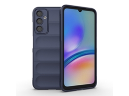 Capa Halinuia Para Samsung Galaxy A05s 4g Magic Shield Tpu Azul Escuro (interior Em Flanela, Proteção Integral)