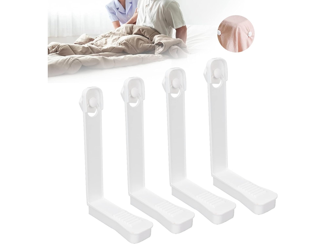 Lurelia Fivelas Para Lençol 4 Peças Ajustável Pressão Resistente Seguro Colcha Colchão Cama Queen King