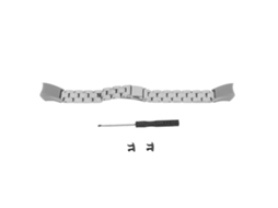 Pulseira de Relógio Aço Inoxidável Ajustável com Quick Release para Honor Band 5, 4 Cinza Prata | S/MARCA
