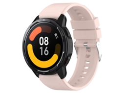Bracelete para Samsung Galaxy XIAOMOYU em silicone com cabeça saliente e fivela prata (22mm) Rosa