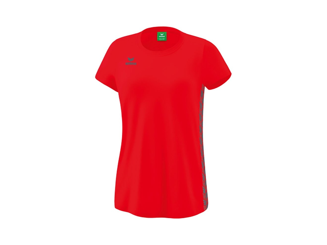 T-Shirt de Mulher para Futebol ERIMA Essential Team Vermelho (34)