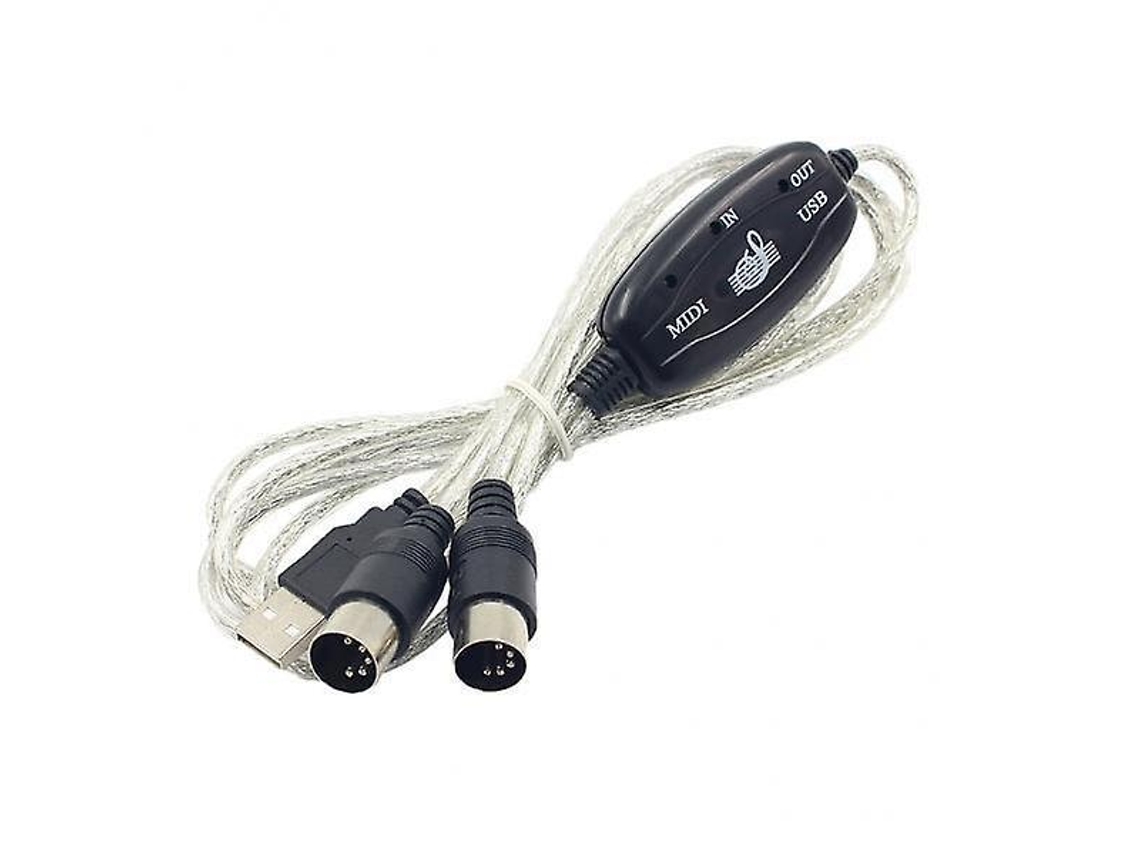 11 X Cabo De Interface Midi Para Usb Conversor De Cabo De Pc Para Adaptador De Teclado Musical Aquaforge