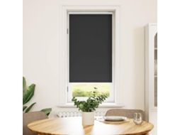 Vidaxl Cortina De Rolo Blackout, 44,4 X 100 Cm, Largura Do Tecido 40 Cm, Preta.