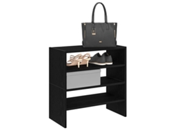 Vidaxl Sapateiras 2 Pcs Empilháveis 60x30x30,5 Cm Carvalho Preto