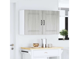 Vidaxl Armários de Parede para Cozinha, 2 Peças, Kalmar, Cinza, Madeira Engenheirada Sonoma