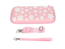 Bolsa de Armazenamento para Switch EOOCOO, Rosa, Proteção e Portátil