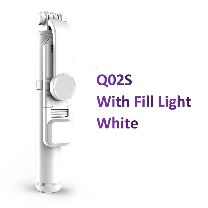 Tripé portátil AQUAFORGE para celular, bastão de selfie com luz LED, suporte extensível, vídeos ao vivo no TikTok