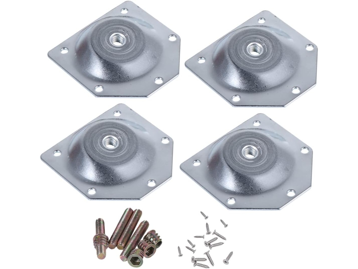 Conjunto De 6 Peças Conectores Práticos Para Pés Mesa, Em Ferro Fundido Resistente, Para Fácil Montagem Em Mesas Estilo