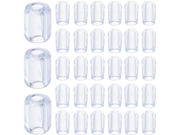 Protetores De Pés Para Grelha Pia Cozinha, 80 Peças Em Pvc Transparente De 4mm E 5mm, Acessórios Pequenos Para Grelha