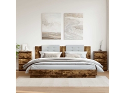 Vidaxl Mesas Cabeceira 2pcs 40x35x62,5cm Madeira Proc. Carvalho Fumado