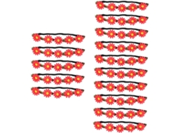 Conjunto De 15 Peças De Acessórios De Cabelo Estilo Boho Com Coroa Havaiana Para Festas Na Praia E Eventos Tropicais.