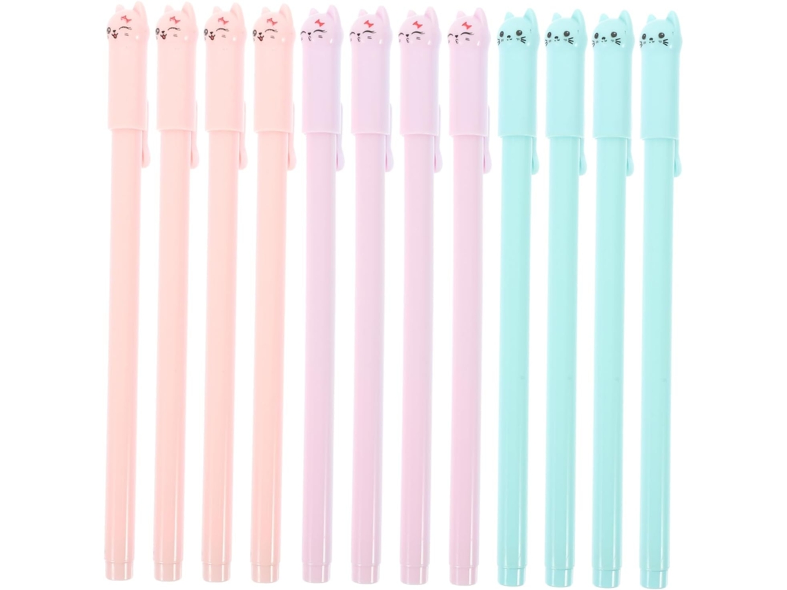 Conjunto De 12 Canetas Tinta Gel Veemoon Com Desenhos Animados, Ideais
