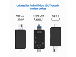 Adaptador Leitor De Cartões Sd/micro Sd Sd Usb C 6 Em 1 Micro Usb Otg Adaptador De Memória Para Tf Sdxc Sdhc Ms Mmc Msxc*