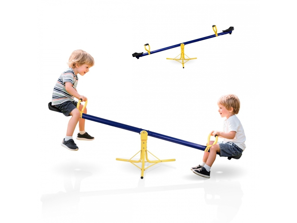 Gangorra infantil Mobiclinic Giro 360º 2 lugares 103.5 x  24 x 12 cm Pega segura e confortável Mobifun 