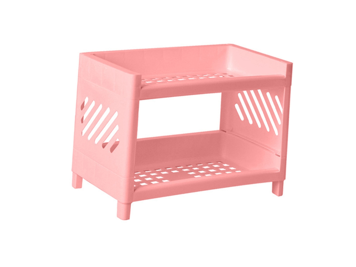 Prateleira de Mesa 2 Camadas Rosa S/MARCA